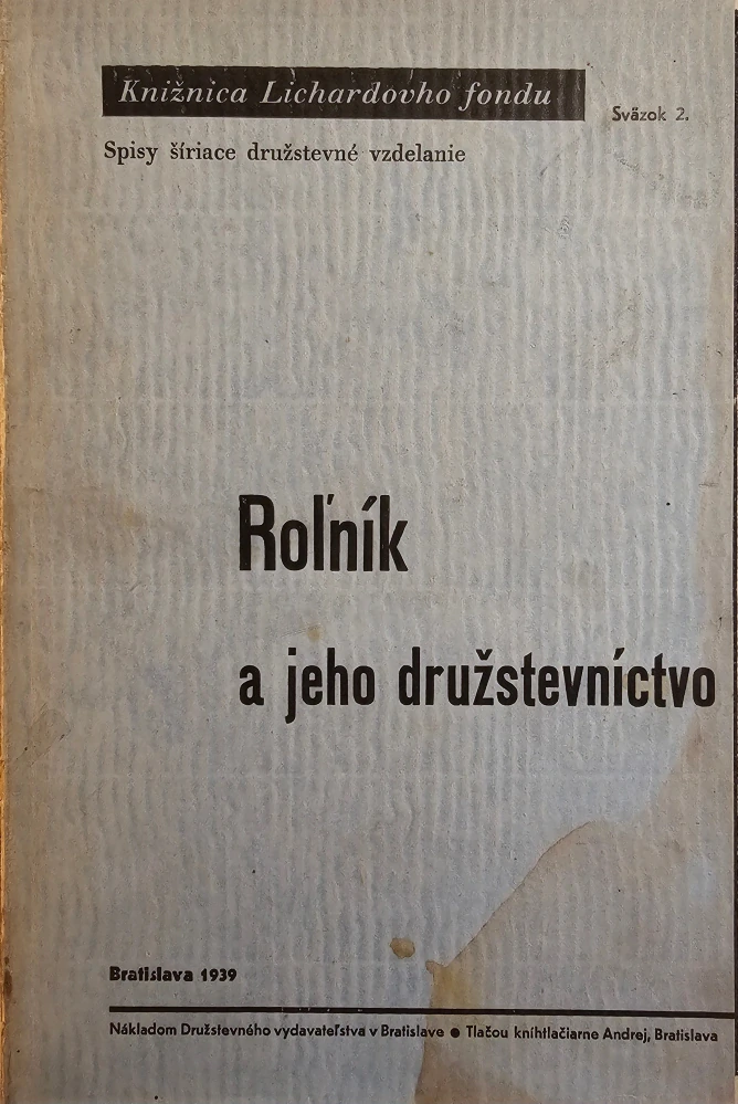 Roľník a jeho družstevníctvo
