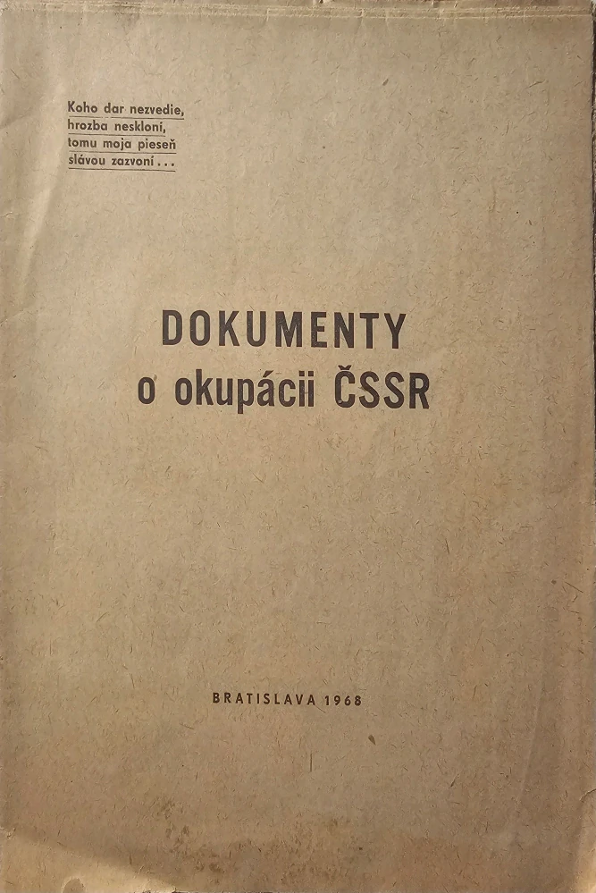 Dokumenty o okupácií ČSSR