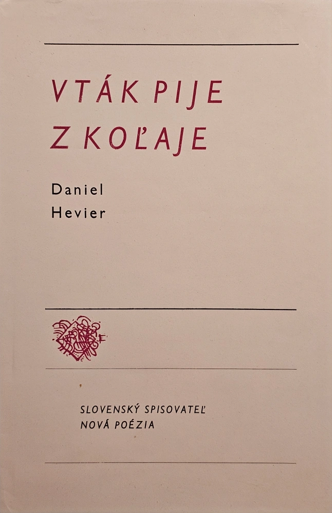 Vták pije z koľaje /s podpisom
