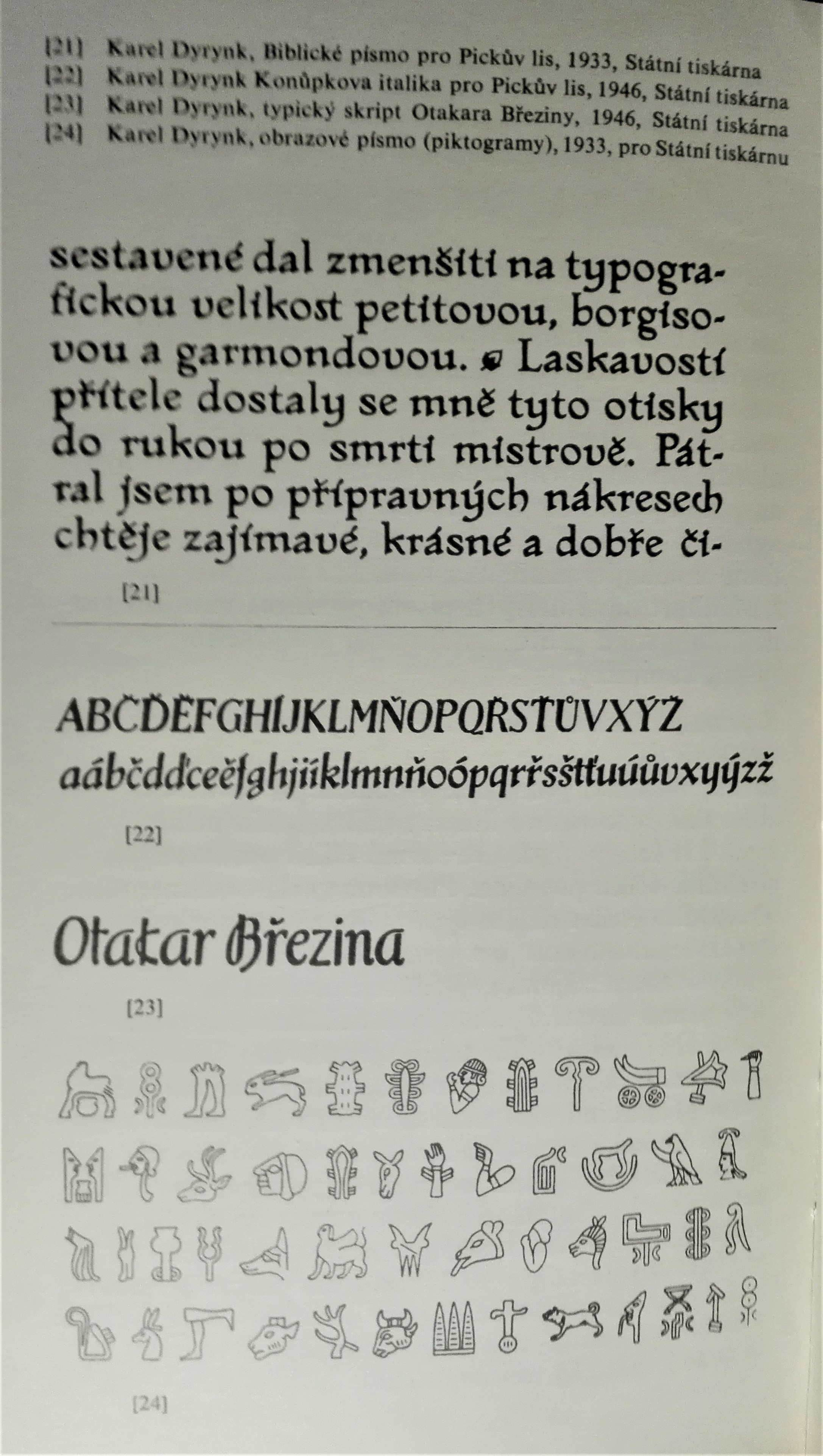 Původní československá typografická písma