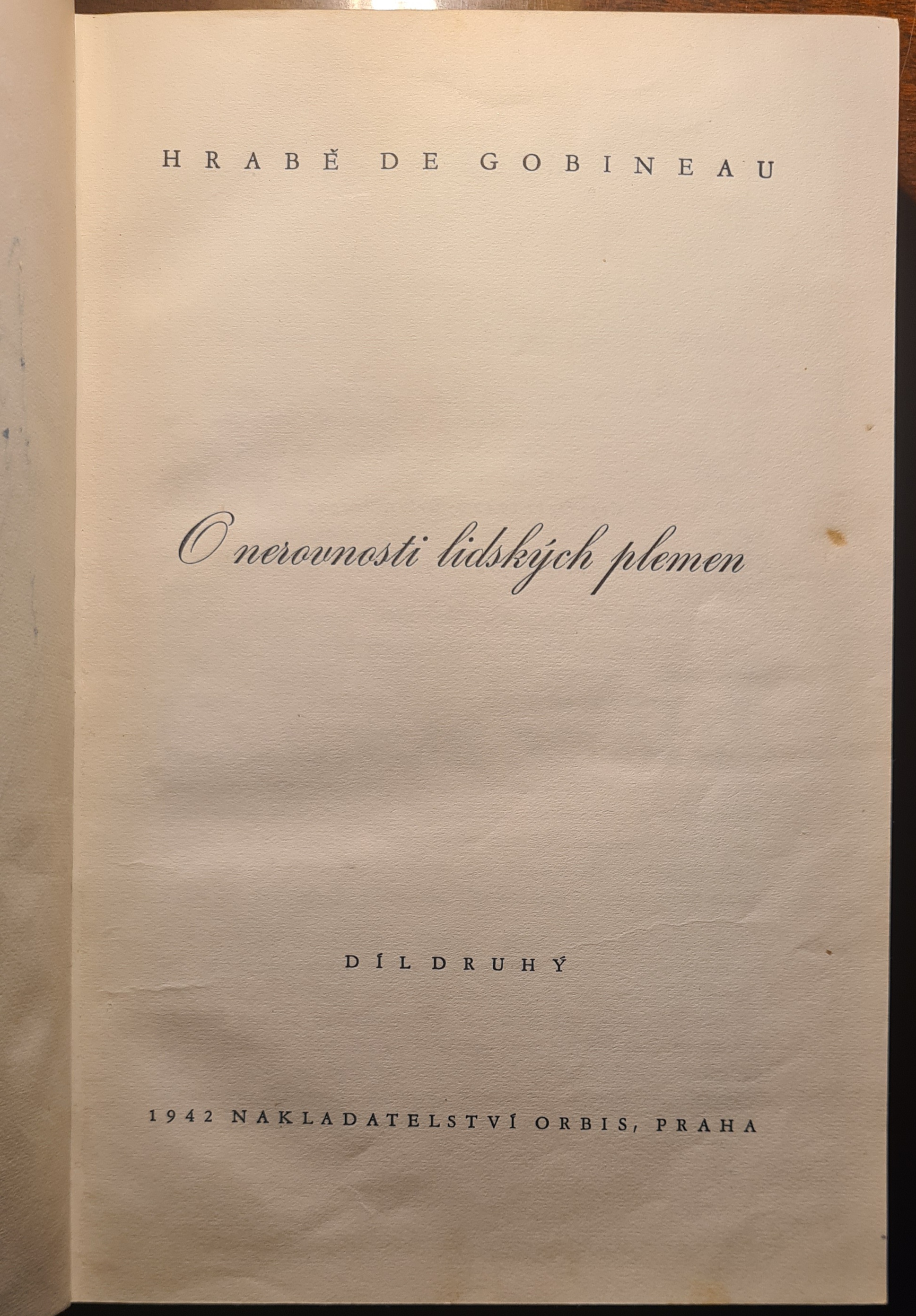 O nerovnosti lidských plemen II.