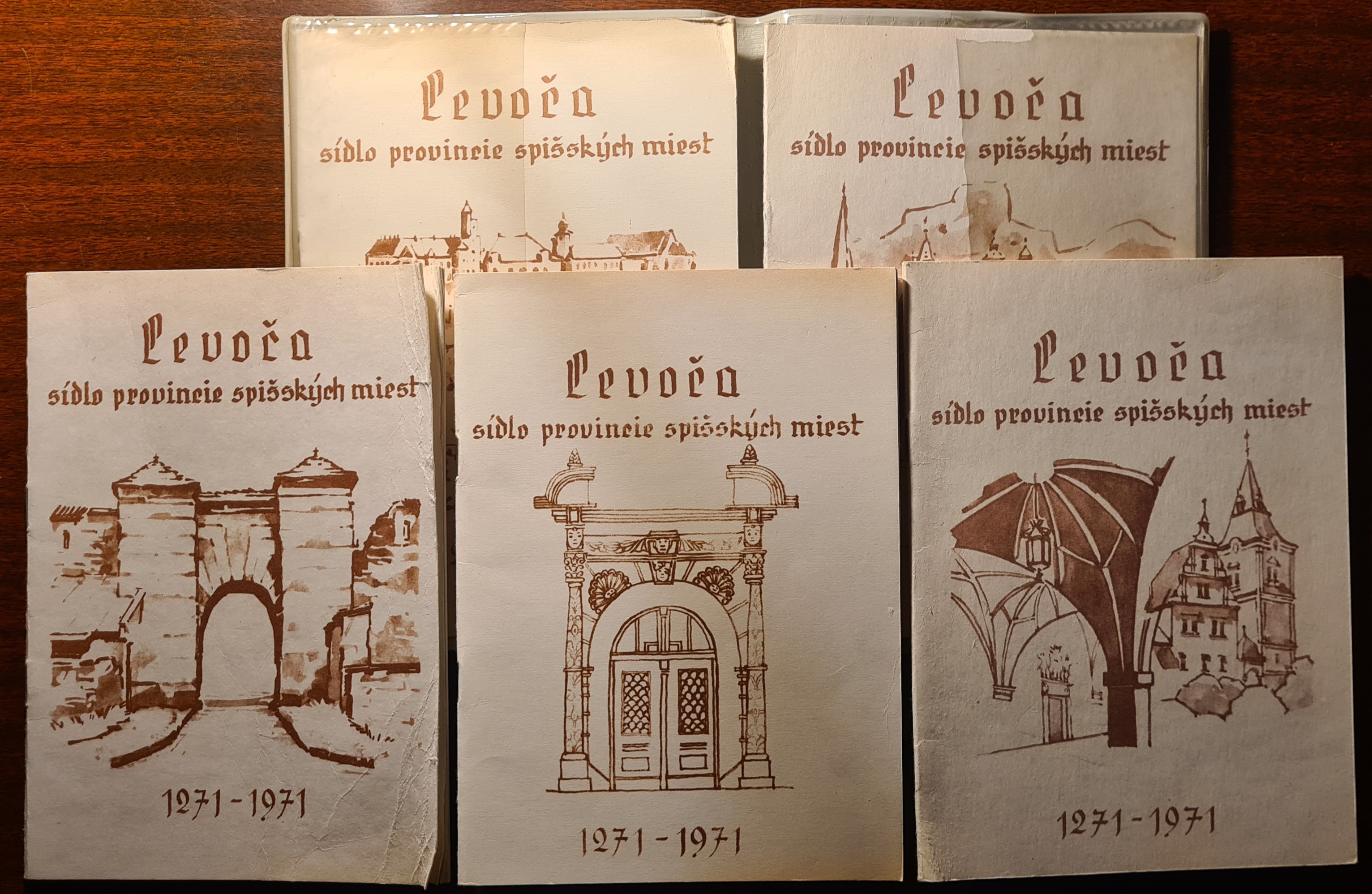 Levoča: Sídlo provincie spišských miest 1271 - 1971 (komplet 5 zborníkov)