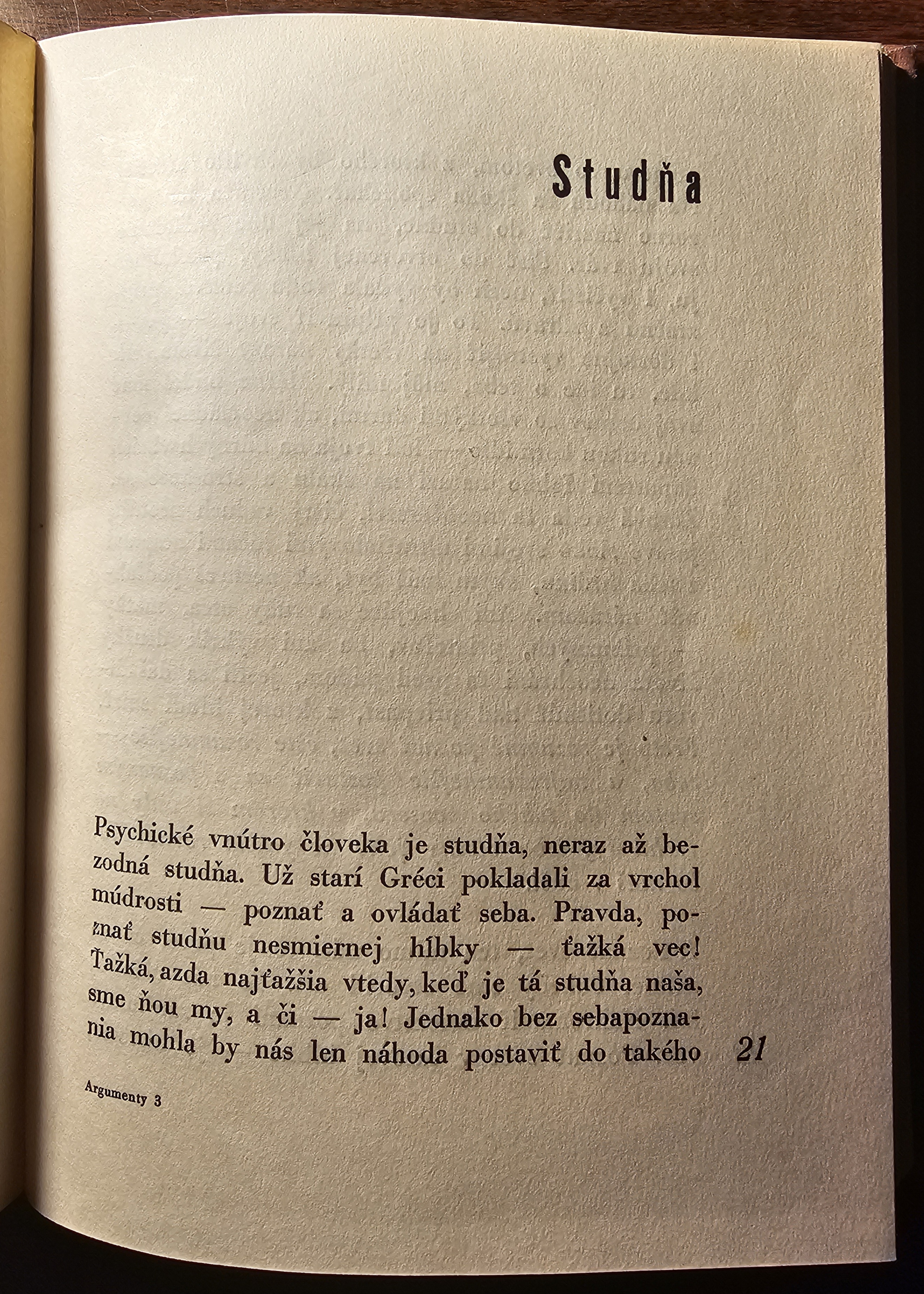 Argumenty (Hovory so synom i s tebou)