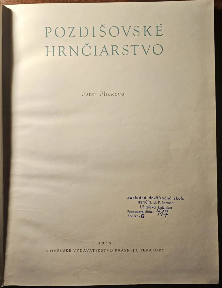 Pozdišovské hrnčiarstvo