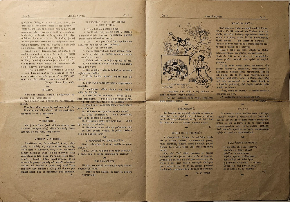 Veselé noviny (roč. III./čís. 1.)