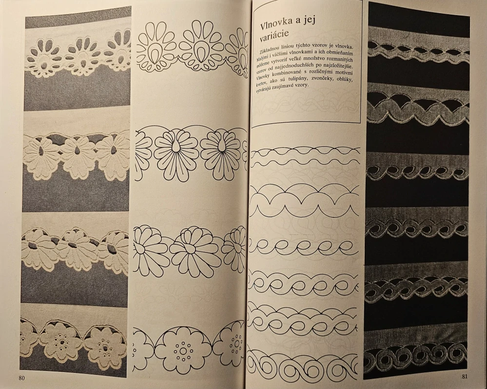 Madeirová výšivka (škola a vzorník)