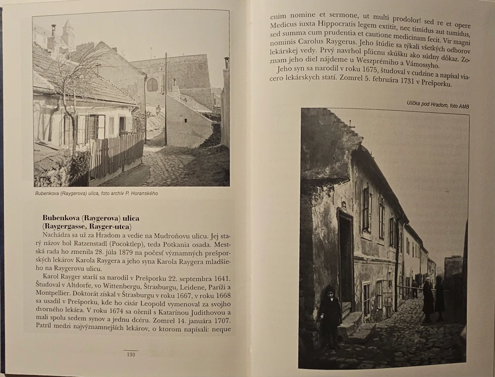 Ulice a námestia Bratislavy – Podhradie 