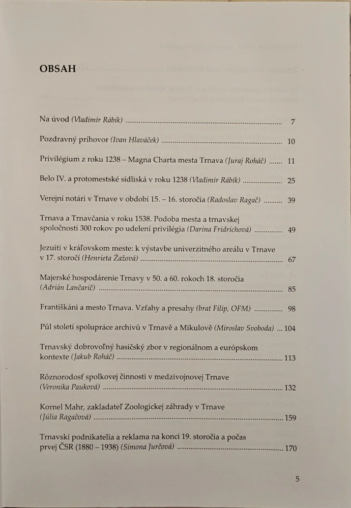 Trnava 1238-2018 (...úspešný európsky príbeh...)
