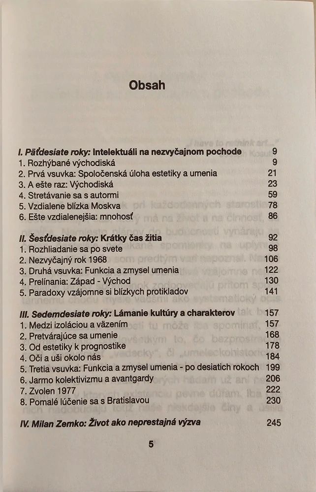 Tri otázniky (od päťdesiatych k osemdesiatym rokom)