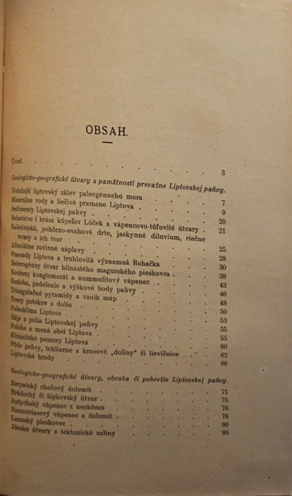 Prírodné bohatstvo Liptova.