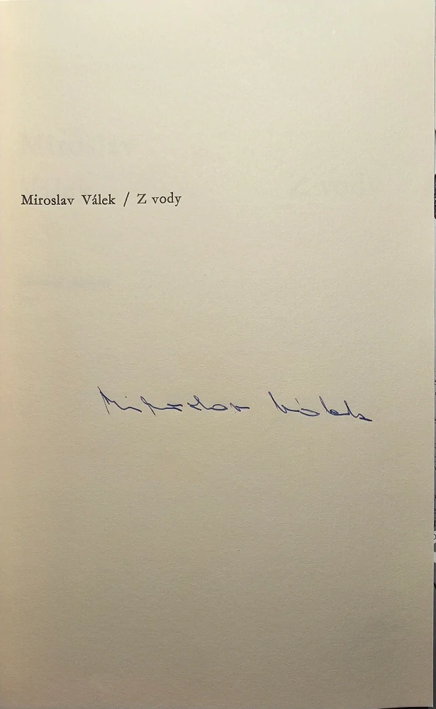 Z vody (prednostný exemplár) /s podpisom