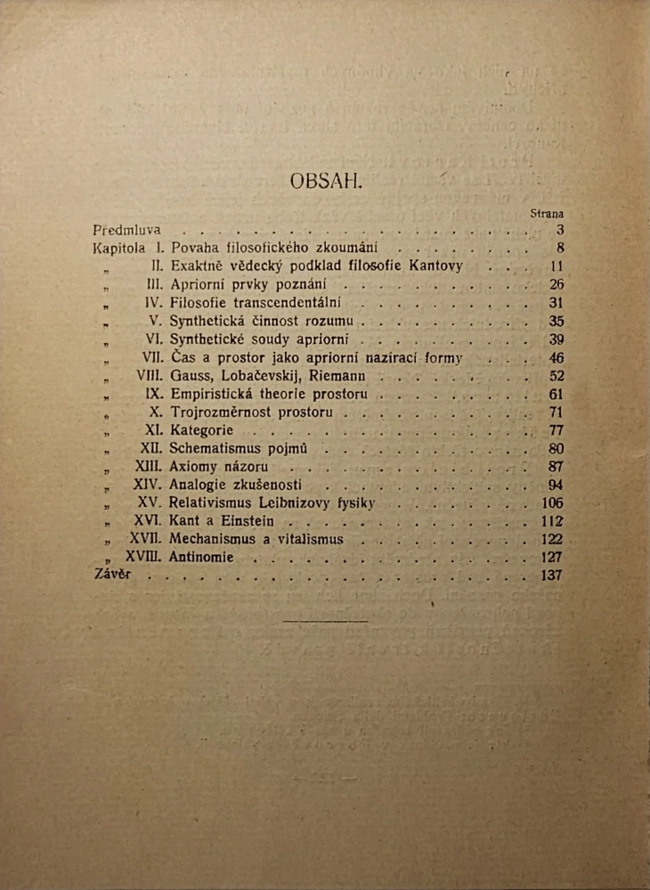 Kantova filosofie (ve svých vztazích k vědám exaktním)