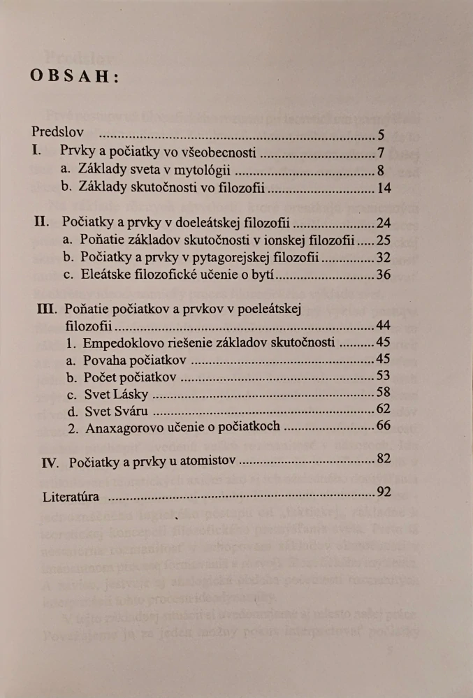 Základy skutočnosti v predsokratovskej filozofii