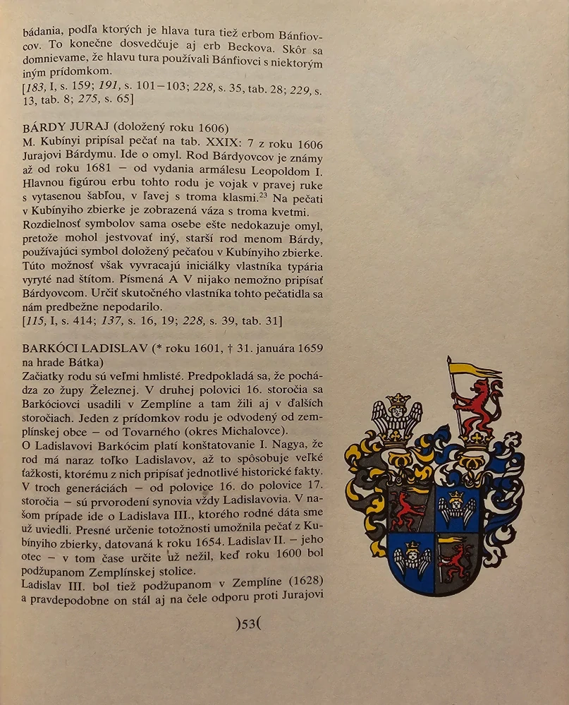 Rodové erby na Slovensku I.-II.  