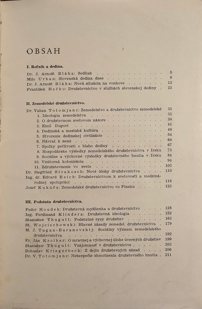 Roľník a jeho družstevníctvo