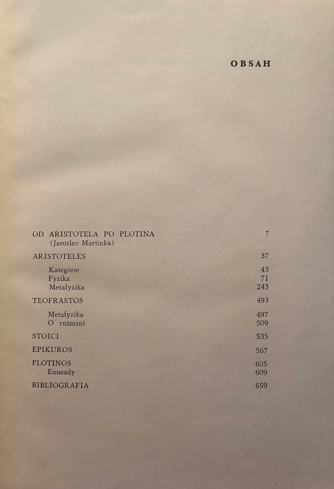 Od Aristotela po Plotina