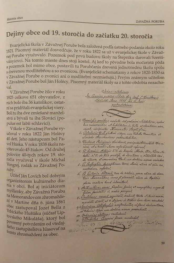 Závažná Poruba (história obce)