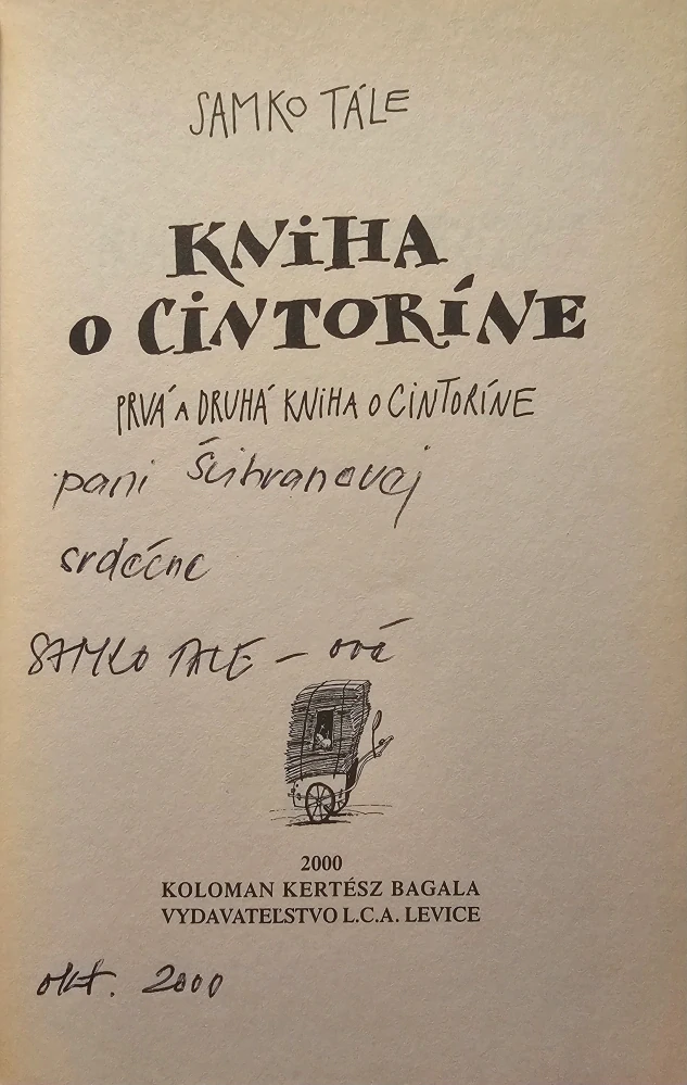 Kniha o cintoríne /s podpisom