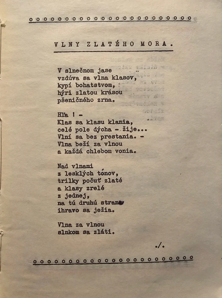 Výber z básní /samizdat s podpisom