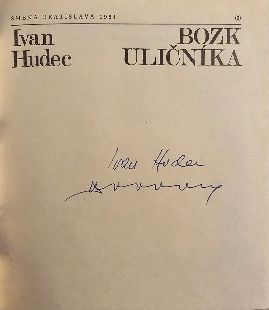 Bozk uličníka /s podpisom