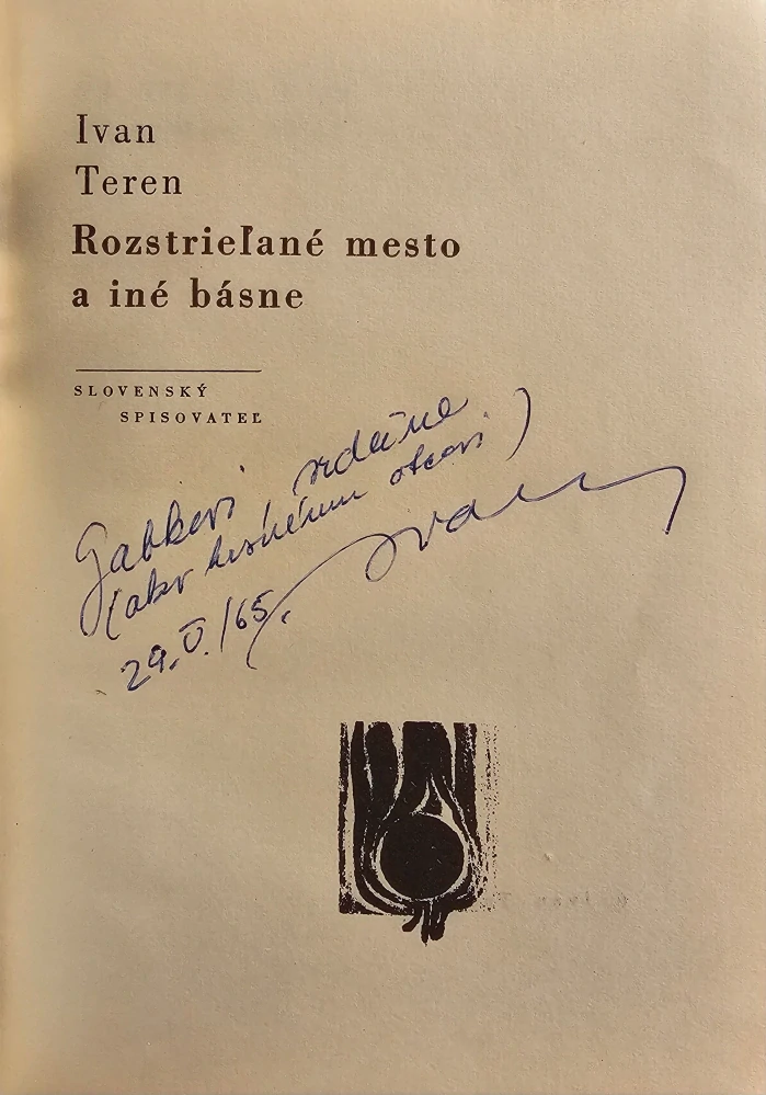 Rozstrieľané mesto a iné básne /s podpisom