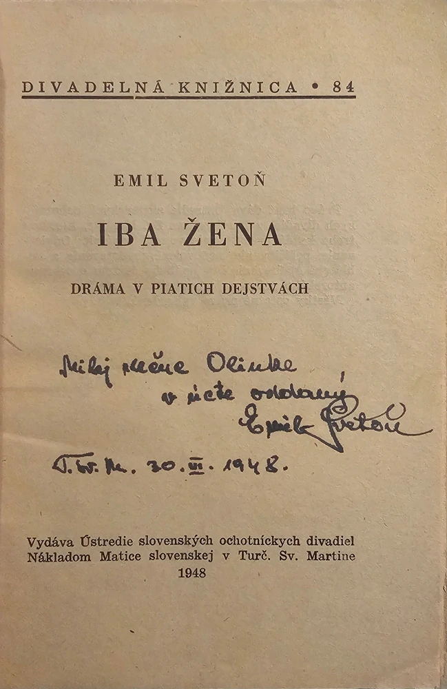Iba žena /s podpisom