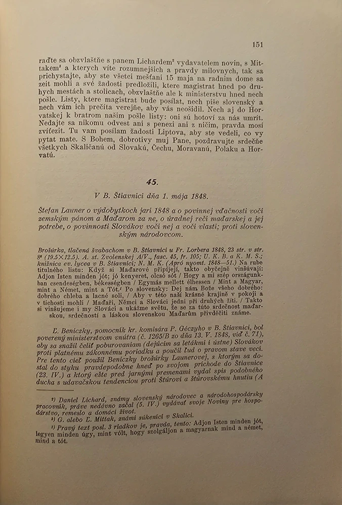 Slovenské povstanie roku 1848-1849 (I. diel, I.+II. časť)