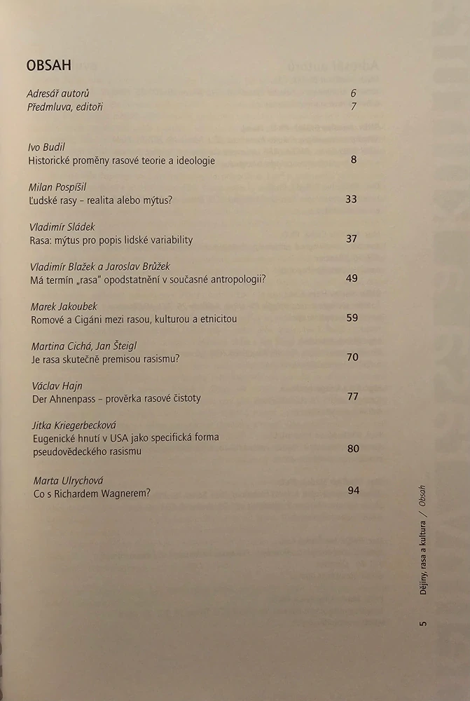 Dějiny, rasa a kultura