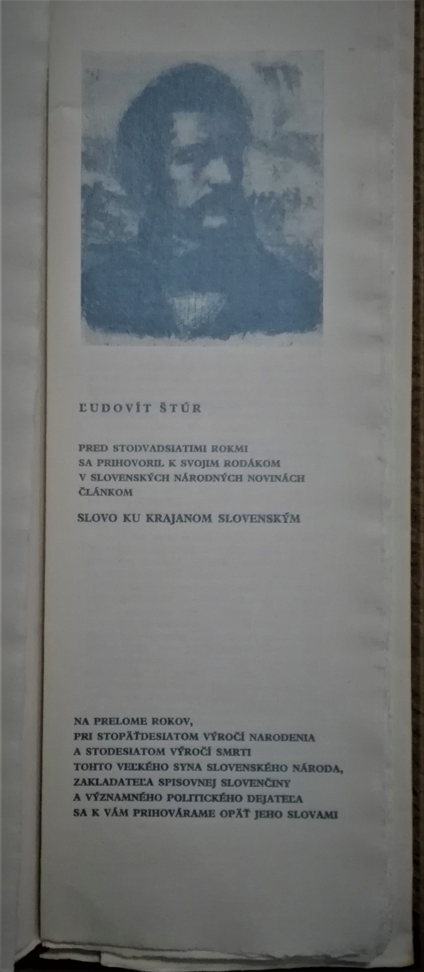 Slovo ku krajanom slovenským (Novoročná tlač)