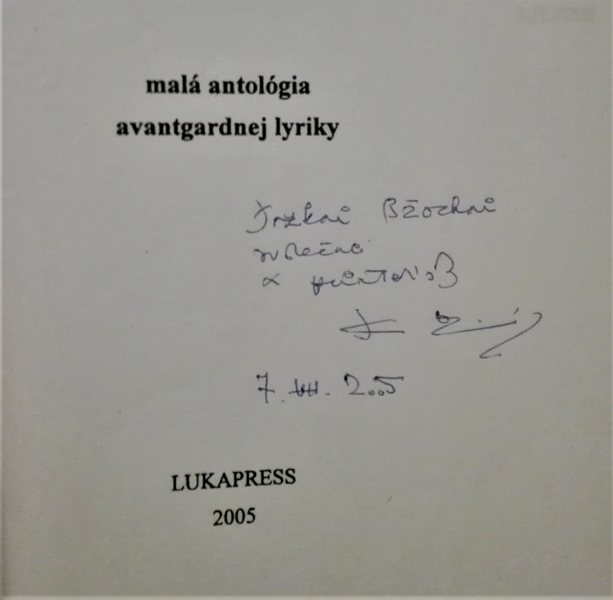 Oneskorené vinobranie /s podpisom