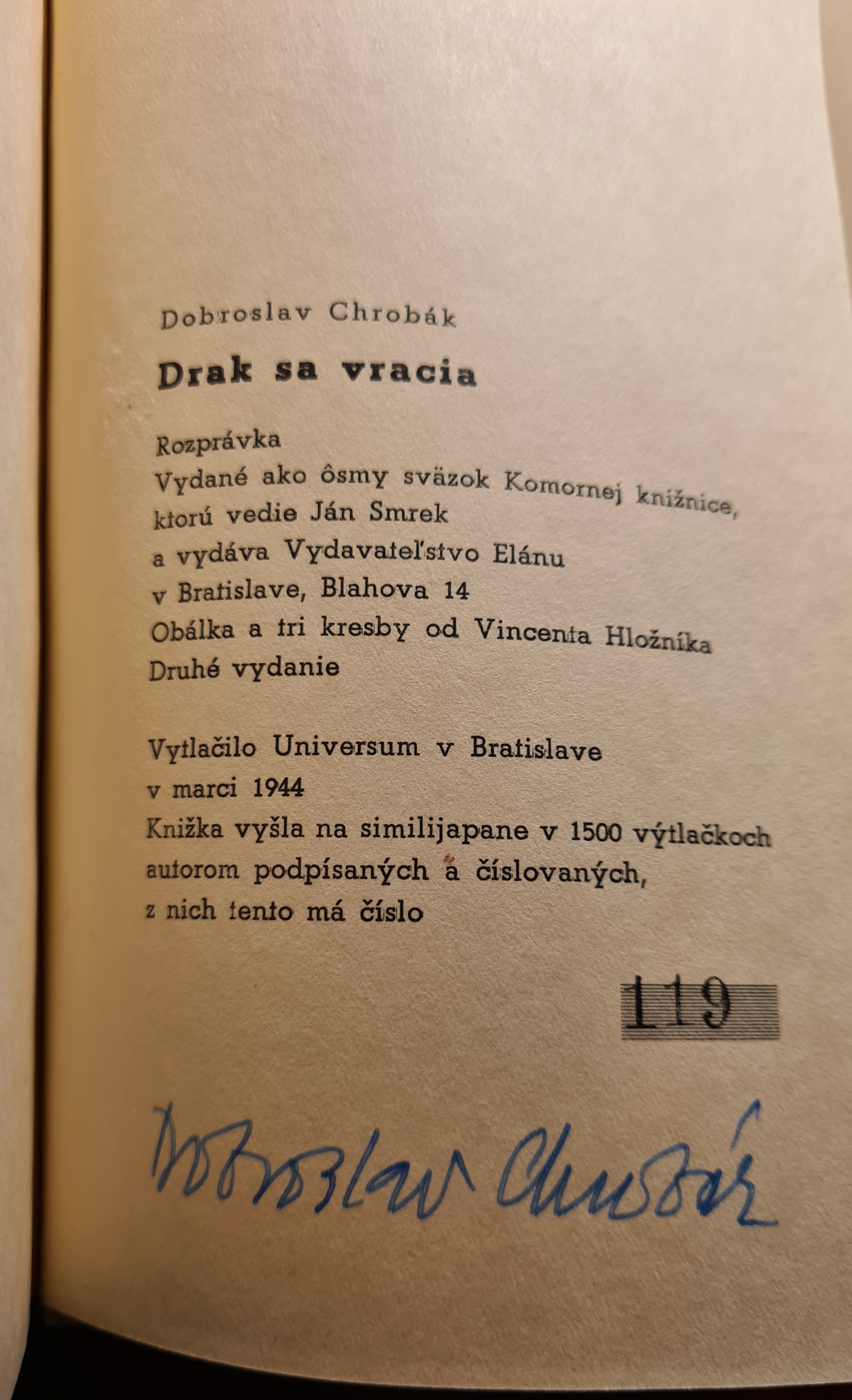 Drak sa vracia /s podpisom (II. vydanie)