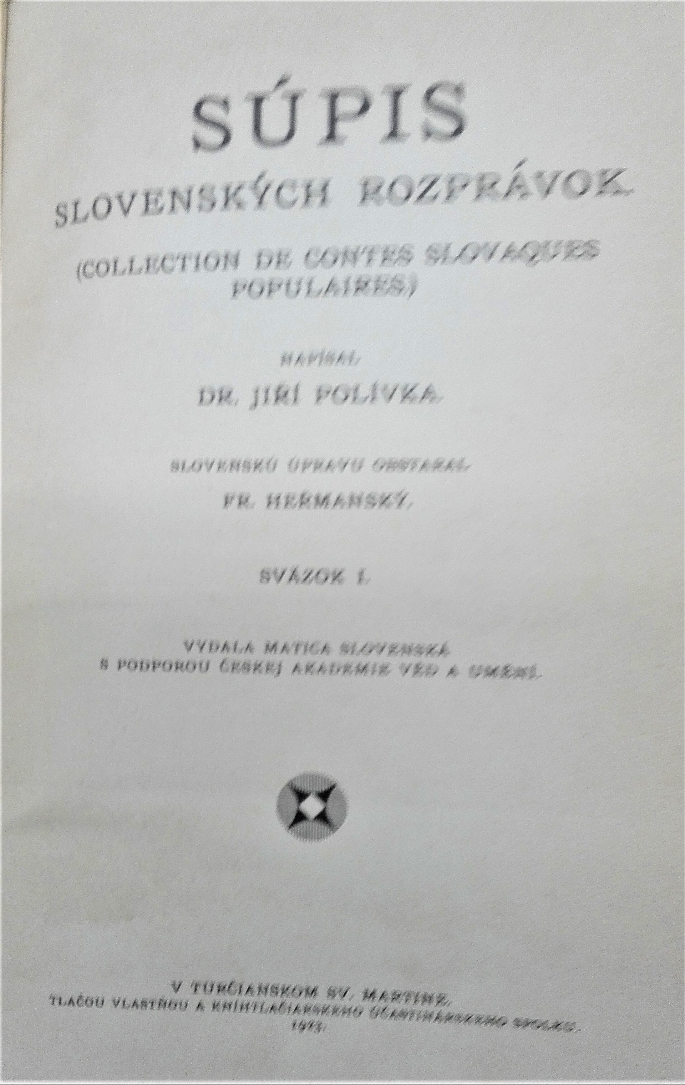 Súpis slovenských rozprávok (5 zväzkov - komplet)