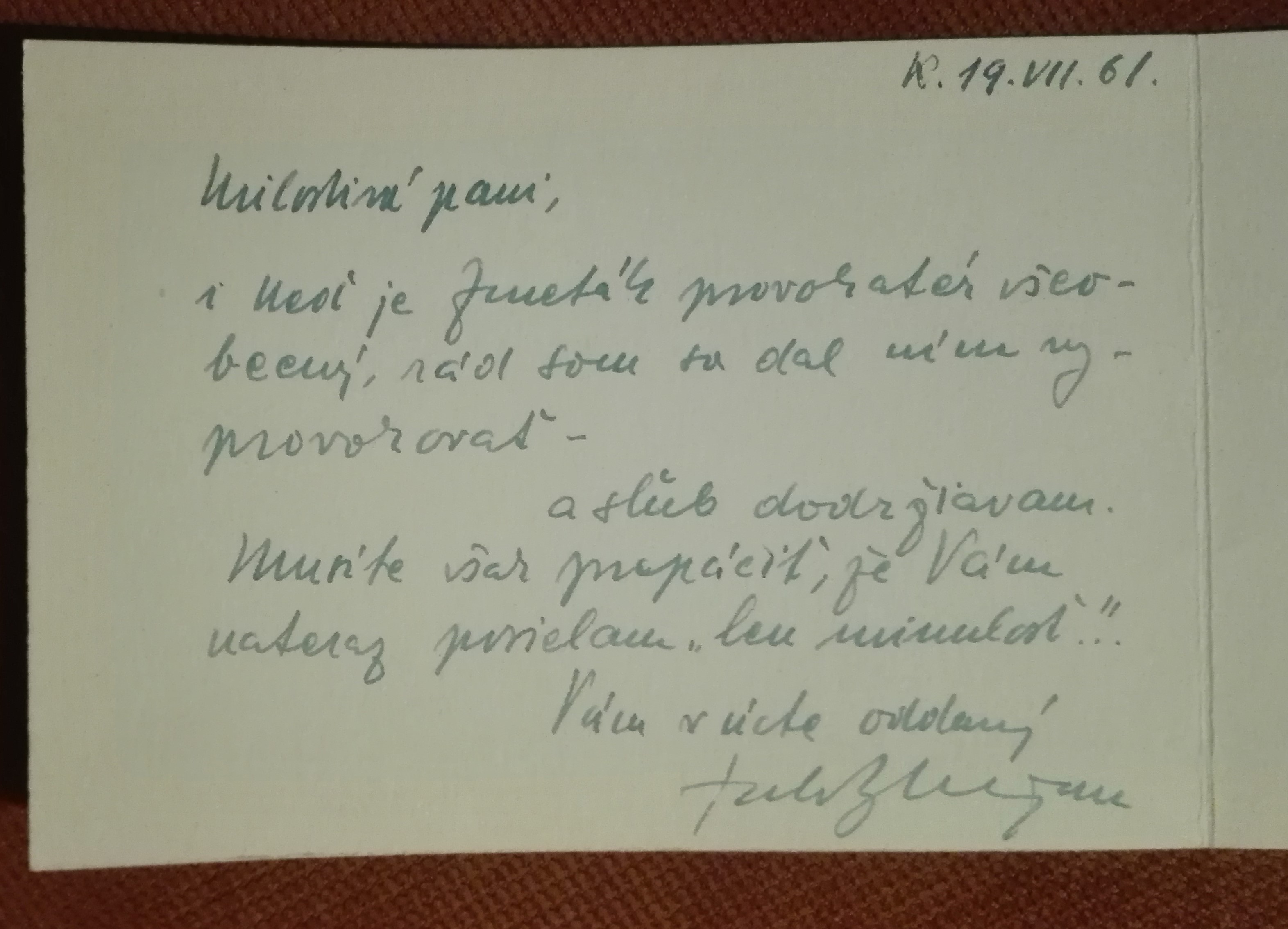 Bludička moja pieseň /s podpisom