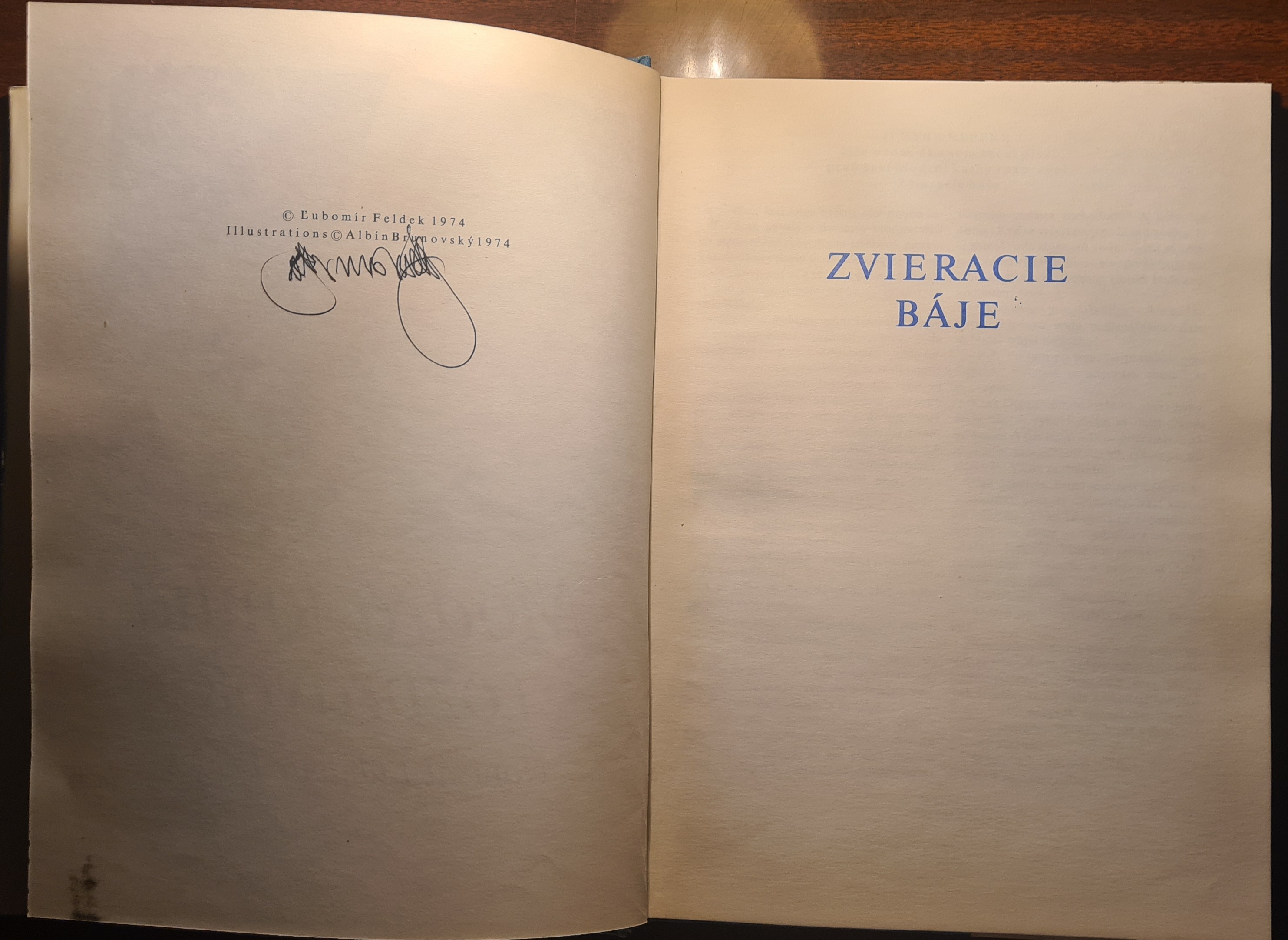 Modrá kniha rozprávok /s podpismi