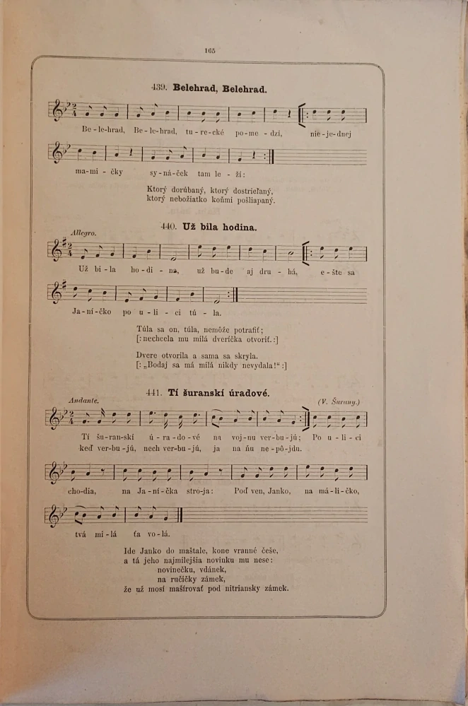 Slovenské spevy Diel I. - Zošit 5. (apart)