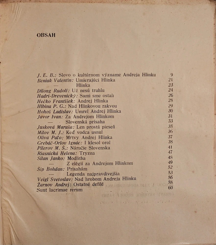 Requiem za Andreja Hlinku