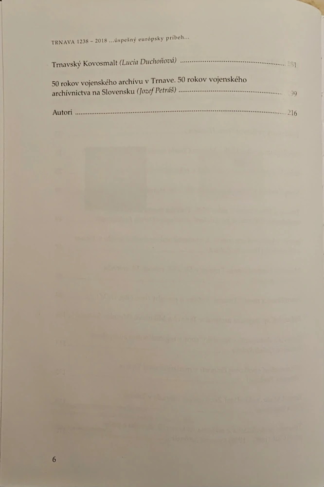 Trnava 1238-2018 (...úspešný európsky príbeh...)