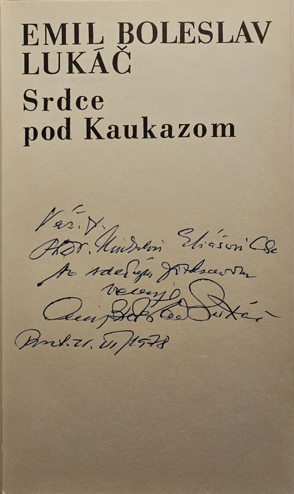 Srdce pod Kaukazom /s podpisom