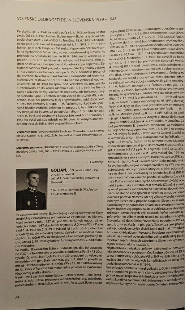 Vojenské osobnosti dejín Slovenska 1939-1945