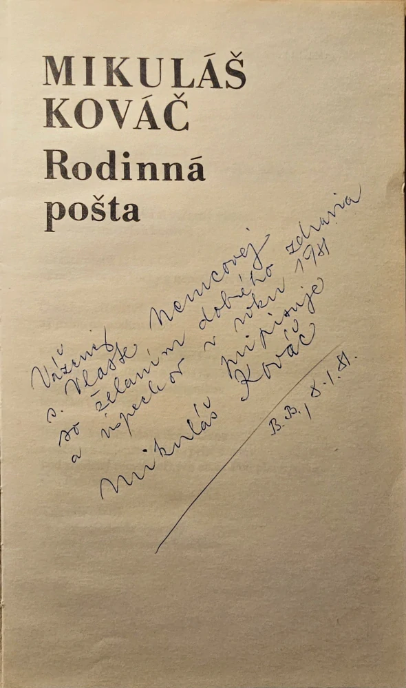 Rodinná pošta /s podpisom