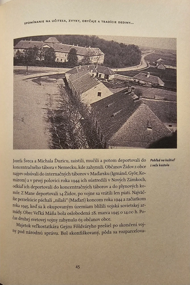 Na Máni (Spomínanie na učiteľa, zvyky, obyčaje a tradície dediny na Požitaví)