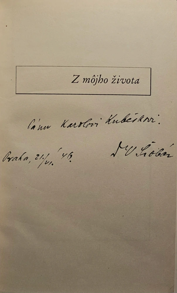 Z môjho života /s podpisom