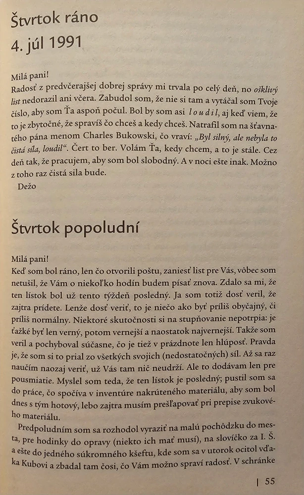 Moja milá pani (Listy Zdenke Krejčovej)