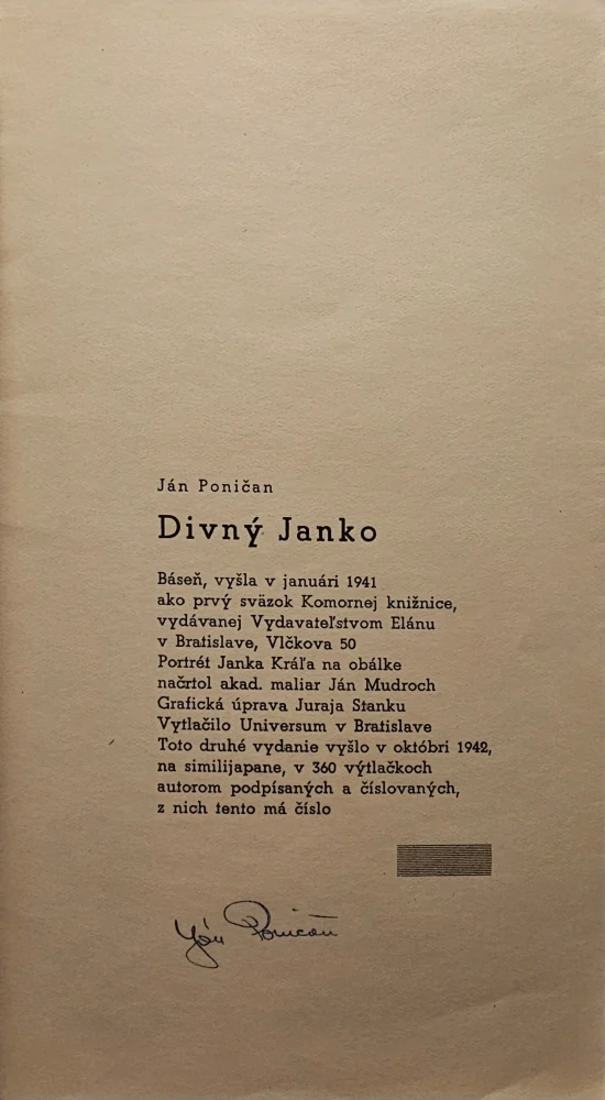 Divný Janko /s podpisom (II. vydanie)