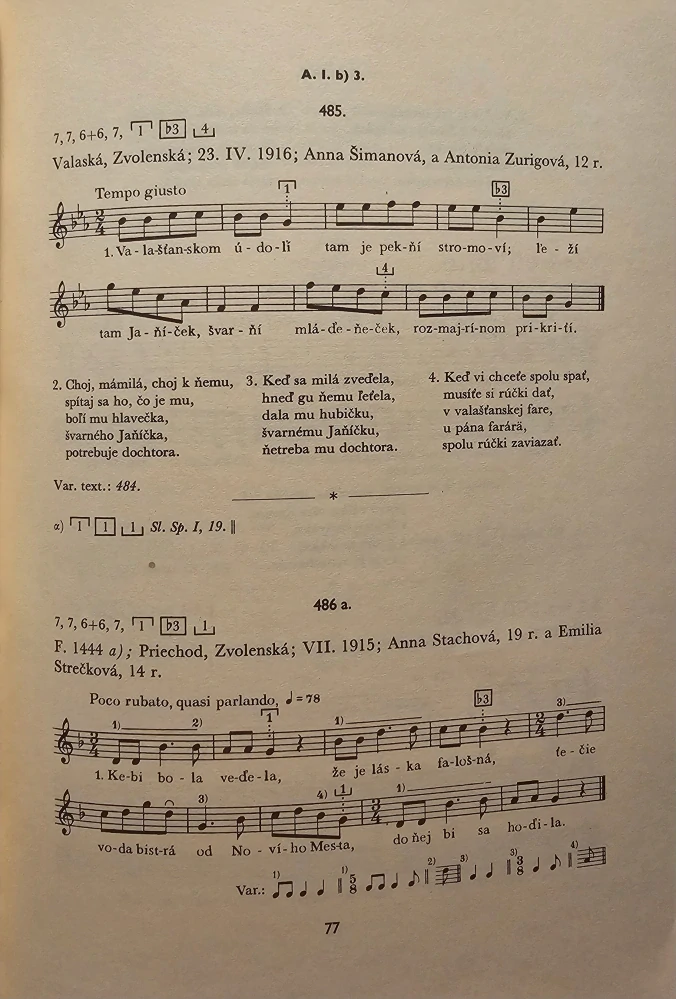 Slovenské ľudové piesne (II. zväzok)