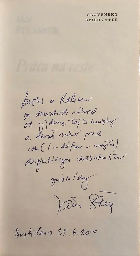 Práca na ceste /s podpisom