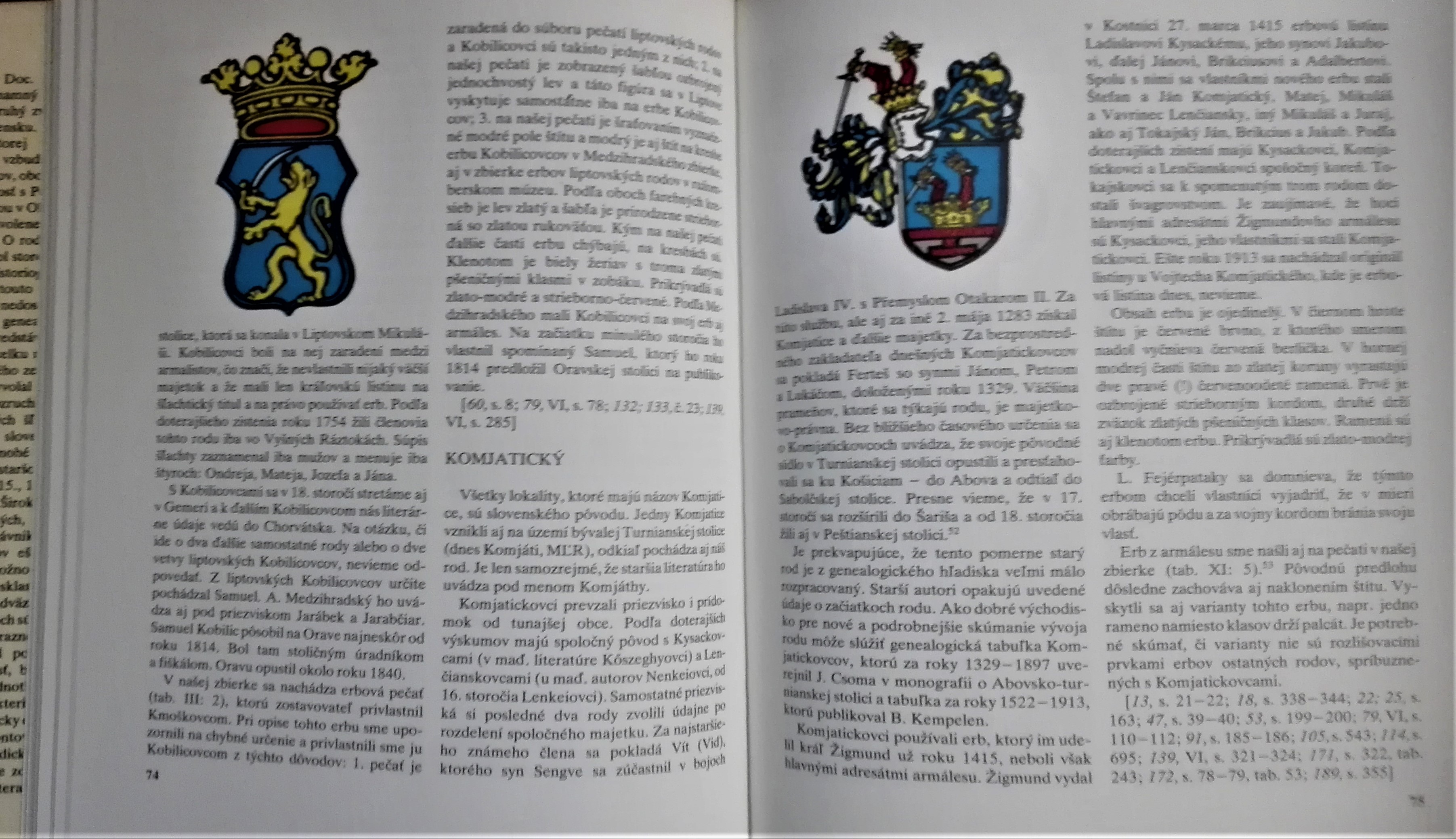 Rodové erby na Slovensku I. II.  