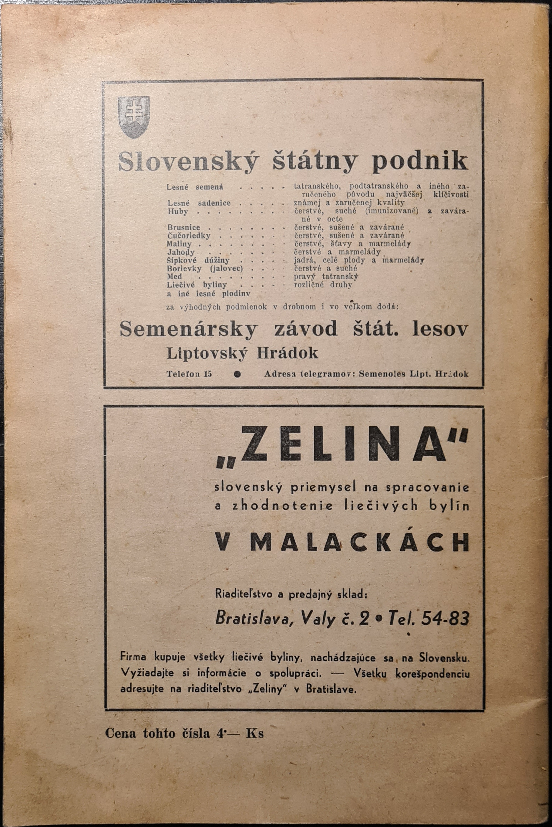 Slovenské liečivé rastliny (I. ročník / 7.-8. číslo)