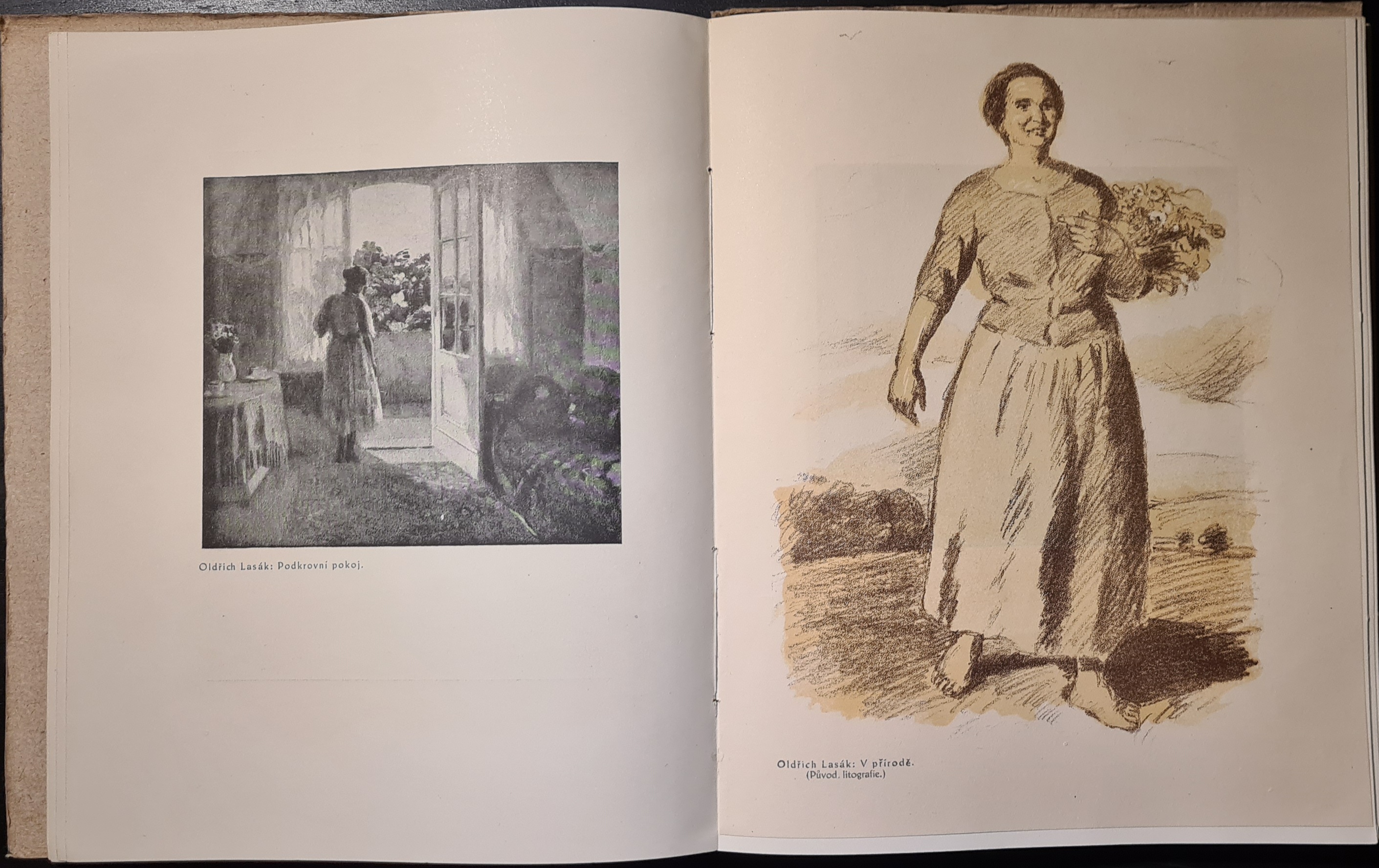 Almanach sdružení výtvarných umělců moravských v Hodoníně (Martin Benka originálna litografia)
