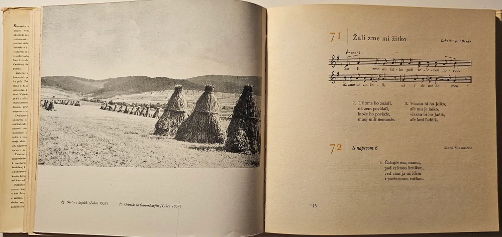 Žatevné a dožinkové piesne /s podpisom